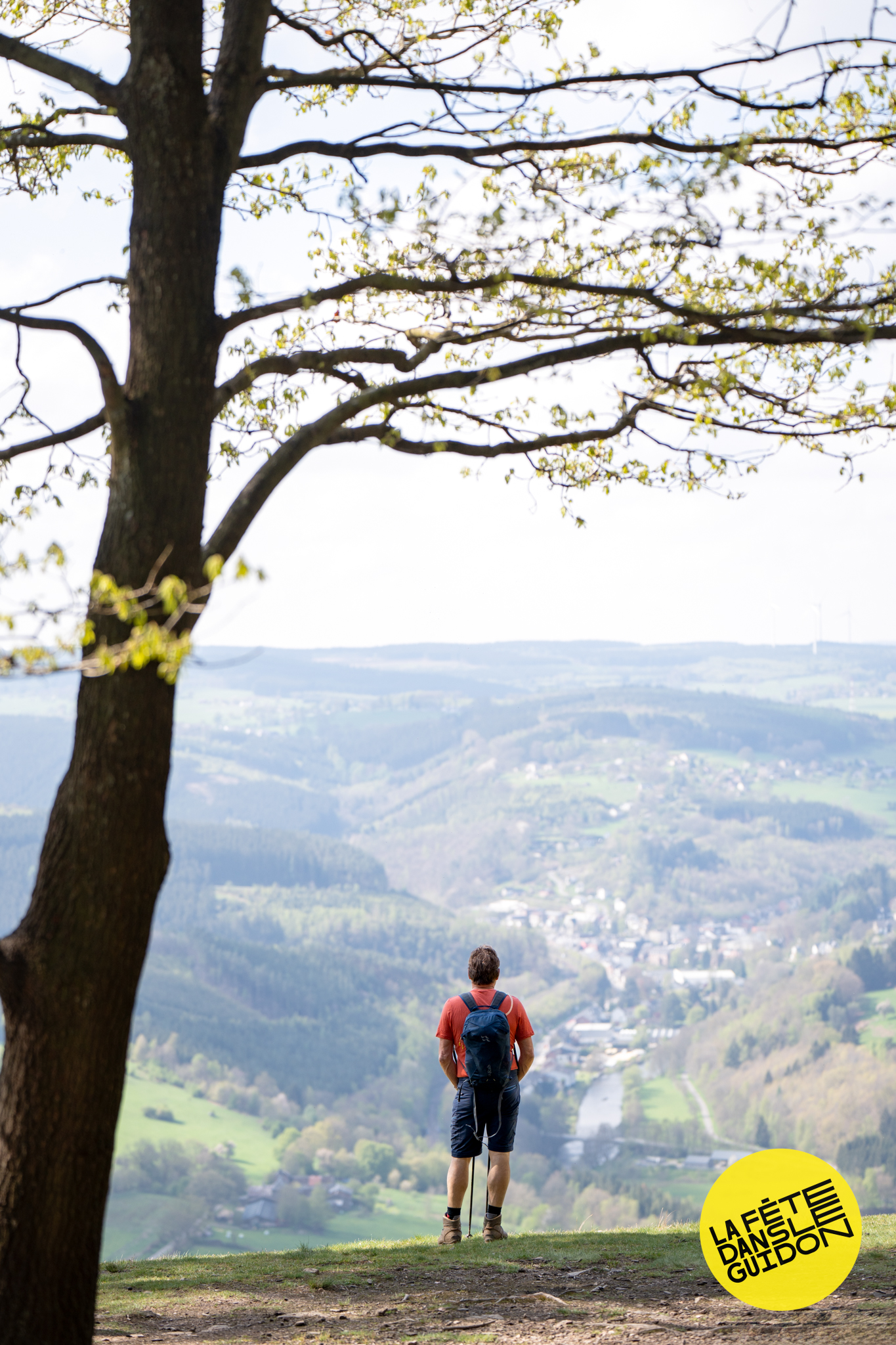 Cyclistes dans les Hautes-Fagnes